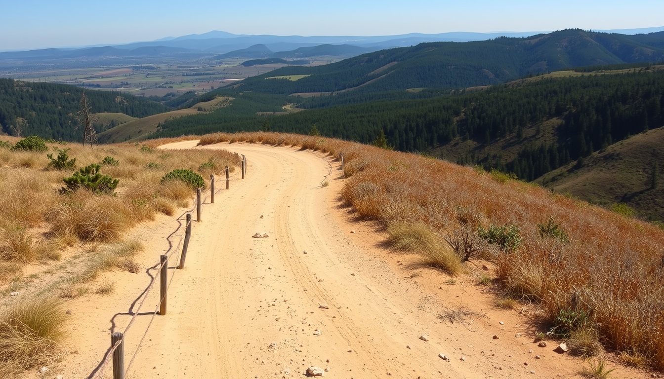 Open land and pathway